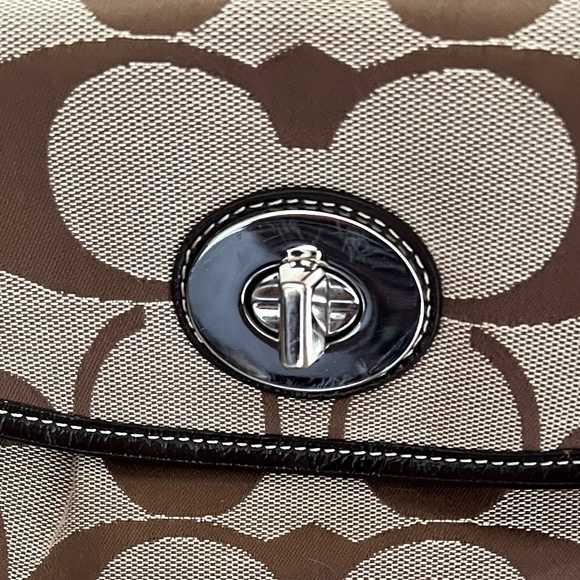 Coach Signature Leah Tote Large - Brown/Tan F14658 - Picture 12 of 12